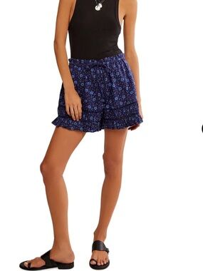 FREE PEOPLE  Cambridge Printed Pull On Short XS